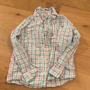 Plaid Kids Shirt vineyard vines